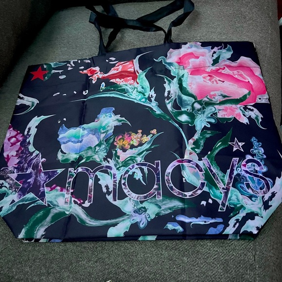 Macys X Oceancycle from Beach to Bag Reusable Shopping Tote Bag - Picture 1 of 9